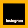 Instagram ramme 10x10 gul