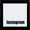 Instagram ramme 10x10 sort