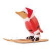 Dcuk Pingvin julemand på ski - 15 cm