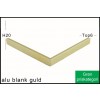 Fotoramme Alu Blank Guld