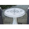 Cafébord med kompas, i granit dia 70 cm.