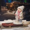 Julefigurer - Dreng med LED træ