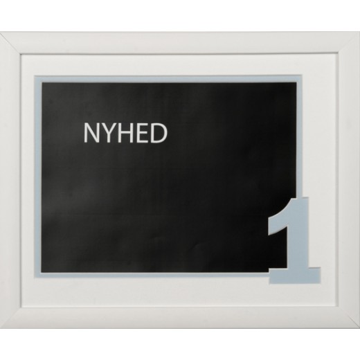 Dobbelt passepartout m/ "lyseblåt" ET-TAL 