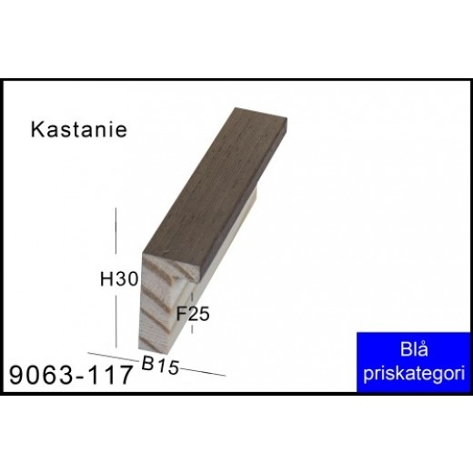 Rammeliste Nr. 9063-117 Kastanie