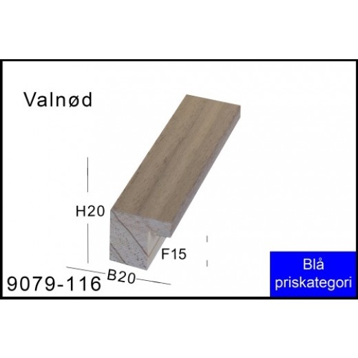 Rammeliste Nr. 9079-116 Valnød