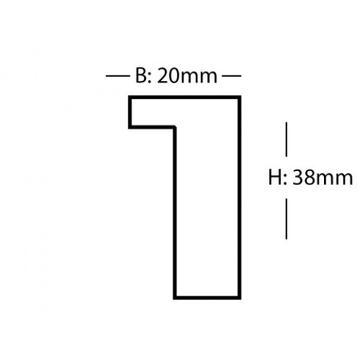 Rammeliste Nr. 9083-115 Eg