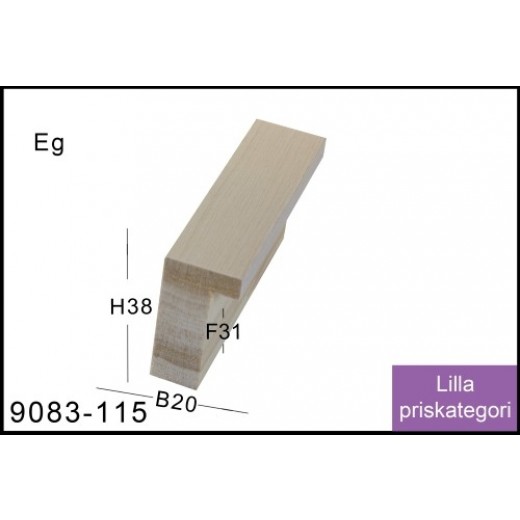 Rammeliste Nr. 9083-115 Eg