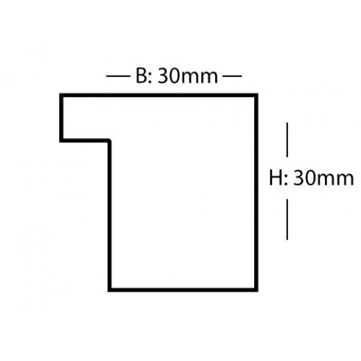 Rammeliste Nr. 9099-115 Eg