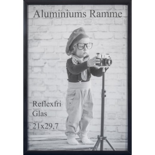 Mat Sort Alu ramme m/ Backload