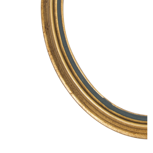 M06 Oval træramme Guld