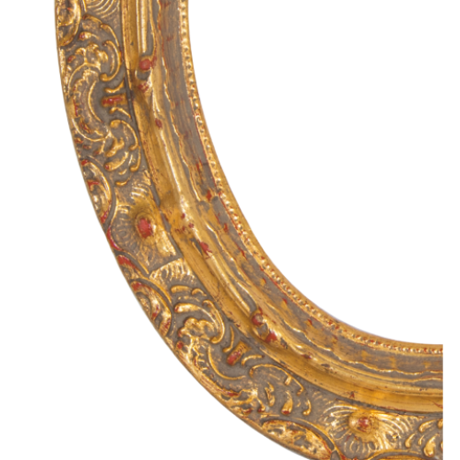 OR30 Oval træramme Guld