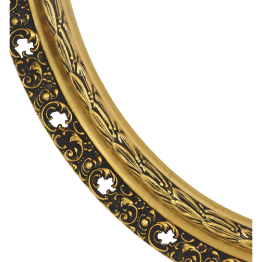 OR60 Oval træramme Guld