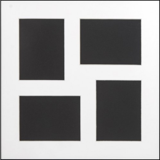 kvartals passepartout med 4 stk. 9x12 huller