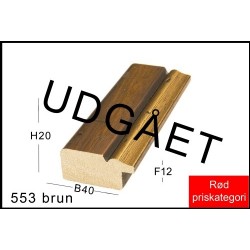 RAMMELISTE NR. 553 BRUN/GULD