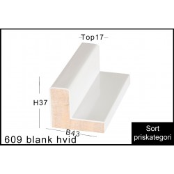 SVÆVERAMME NR. 609 BLANK HVID