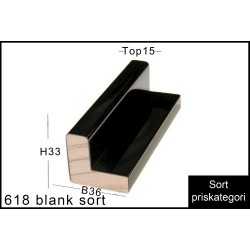SVÆVERAMME NR. 618 BLANK SORT