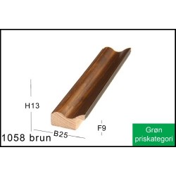 RAMMELISTE NR. 1058 BRUN/SORT