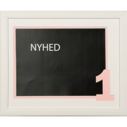  Dobbelt passepartout m/ lyserødt "ET-TAL" 24x30