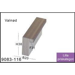 Rammeliste Nr. 9083-116 Valnød 