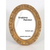 OR30 Oval træramme Guld