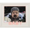 Dobbelt passepartout m/ rødt "BABY" 24x30