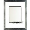 PP120 - Dobbelt passepartout m/ sort "Student" 30x40