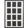 Års ramme 40x60 cm passepartout med 12 stk. 9x12 huller