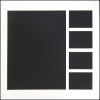 Kvartals passepartout med 4 stk. 9x12 + 1 stk. 30x40 huller