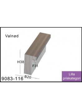 Rammeliste Nr. 9083-116 Valnød