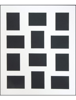 Års passepartout med 12 stk. 9x12 huller