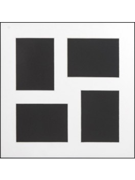 Kvartals passepartout med 4 stk. 9x12 huller